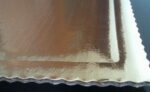 PODKŁAD POD TORT CIASTO - Tektura Falista - 30X30 cm Złoty T - obrazek 3