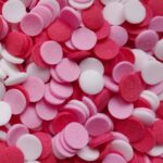 POSYPKA CUKROWA KONFETTI biało-różowo-czerwone 20g