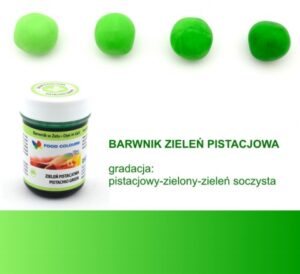 BARWNIK SPOŻYWCZY W ŻELU 35g - Zielony Zieleń Pistacjowa - obrazek 2