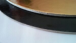 PODKŁAD POD TORT Super Sztywny Złoto - Czarny 26cm - obrazek 2