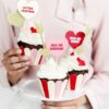 PAPILOTKI OWIJKI na muffinki Sweet Love 6 szt