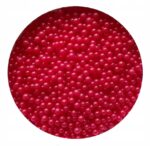 POSYPKA PEREŁKI CUKROWE PERŁOWE czerwone 5mm - 25g - obrazek 2