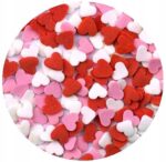 POSYPKA CUKROWA - SERCA SERDUSZKA MIX czerwone - 50g - obrazek 2