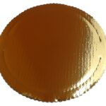 PODKŁAD POD TORT CIASTO - Tektura Falista - 22 cm Złoty T