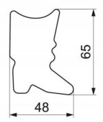 FOREMKA METALOWA do pierników ciastek BUT 6,5 x 4,8 cm - obrazek 3