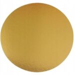 OKRĄGŁY ZŁOTY PODKŁAD POD TORT CIASTO - 26 cm