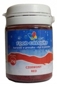 BARWNIK SPOŻYWCZY W PROSZKU - CZERWONY - 25g - obrazek 4