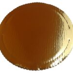 PODKŁAD POD TORT CIASTO - Tektura Falista - 28 cm Złoty T
