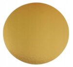 OKRĄGŁY ZŁOTY PODKŁAD POD TORT CIASTO - 24 cm