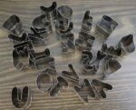 Foremki Wykrawacze LITERKI LITERY Metalowe - okr - obrazek 3
