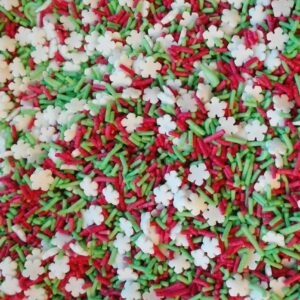 POSYPKA CUKROWA - ŚWIĄTECZNY MIX 3 śnieżynki - 50g