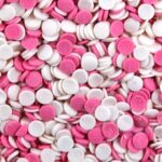 POSYPKA CUKROWA CONFETTI różowo-białe - 20g