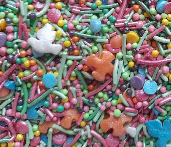 POSYPKA CUKROWA KONFETTI gołąbki kolorowe - 25g