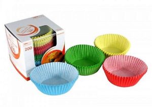 FOREMKI PAPILOTKI do muffinek 45x25 cm - kolorowe 200 szt - obrazek 2