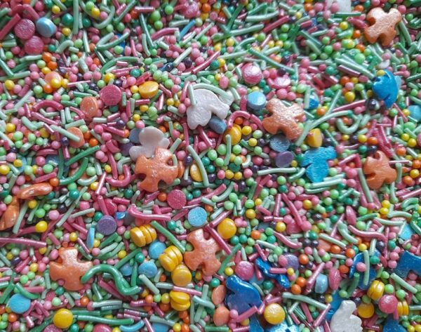 POSYPKA CUKROWA KONFETTI gołąbki kolorowe - 25g