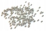 POSYPKA PEREŁKI CUKROWE BŁYSZCZĄCE srebrne 3mm 50g - obrazek 2