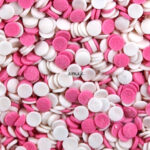 POSYPKA CUKROWA CONFETTI różowo-białe - 20g - obrazek 2