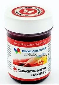 BARWNIK SPOŻYWCZY W ŻELU 35g - Czerwony Karminowy - obrazek 3