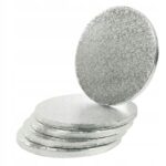 Podkład Pod Tort SREBRNY GRUBY 12mm 25 cm Modecor - obrazek 2