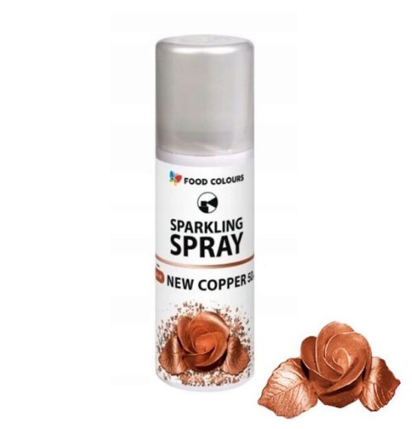 BARWNIK spożywczy w sprayu New Copper MIEDZIANY - 50 ml