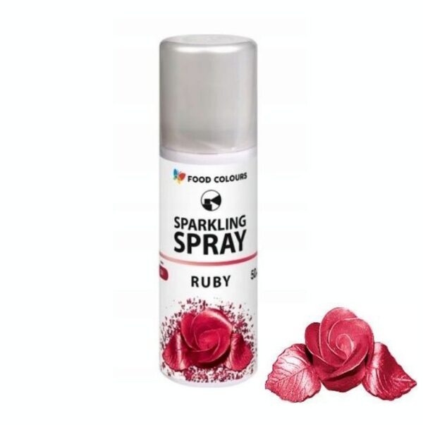 BARWNIK SPOŻYWCZY W SPRAYU - RUBINOWY - 50 ml