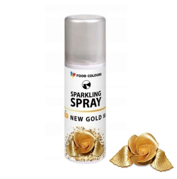 BARWNIK spożywczy w sprayu New Gold ZŁOTY - 50 ml