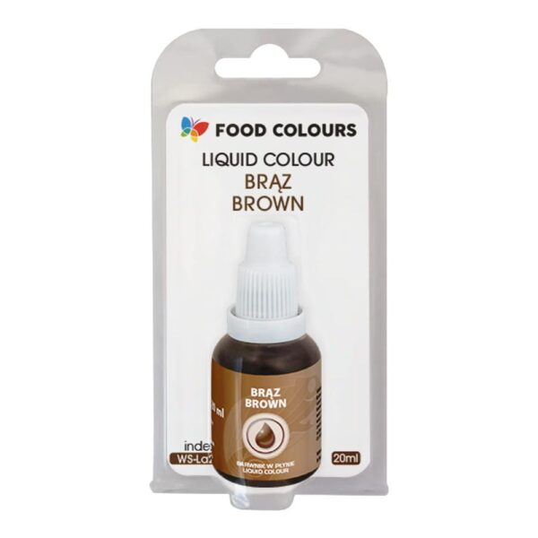 BARWNIK SPOŻYWCZY W PŁYNIE - BRĄZOWY - 20ml
