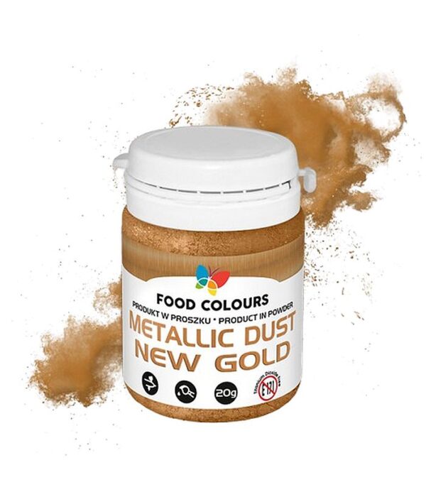 BARWNIK SPOŻYWCZY W PROSZKU Metallic Gold - ZŁOTO 20g