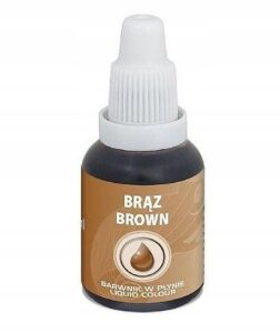 BARWNIK SPOŻYWCZY W PŁYNIE - BRĄZOWY - 20ml - obrazek 2