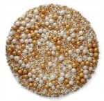 POSYPKA MIX MACZEK PEREŁKI biało-złote - 50g