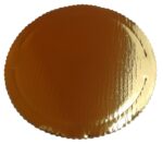 PODKŁAD POD TORT CIASTO - Tektura Falista - 20 cm Złoty T