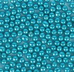 PEREŁKI CUKROWE METALICZNE niebieskie 5mm - 50g