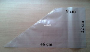 RĘKAW WOREK CUKIERNICZY FOLIOWY DANTOM 46cm 10 szt - obrazek 3