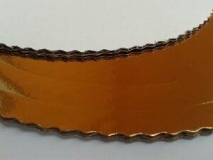 PODKŁAD POD TORT CIASTO - Tektura Falista - 32 cm Złoty T - obrazek 3