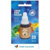 BARWNIK SPOŻYWCZY W PŁYNIE - BRĄZOWY - 20ml