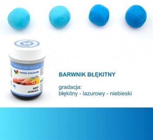 BARWNIK SPOŻYWCZY W ŻELU 35g - Błękitny - obrazek 3