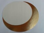 OKRĄGŁY ZŁOTY PODKŁAD POD TORT CIASTO - 30 cm - obrazek 2