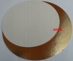 OKRĄGŁY ZŁOTY PODKŁAD POD TORT CIASTO - 20 cm - obrazek 4