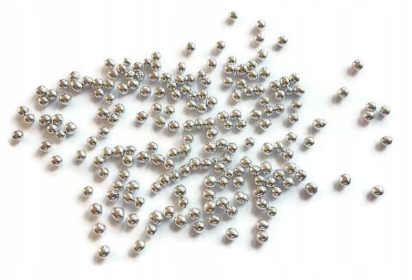 POSYPKA PEREŁKI CUKROWE BŁYSZCZĄCE srebrne 5mm 25g