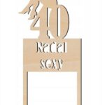 Topper na tort drewniany - 40 nadal sexy dziewczyn