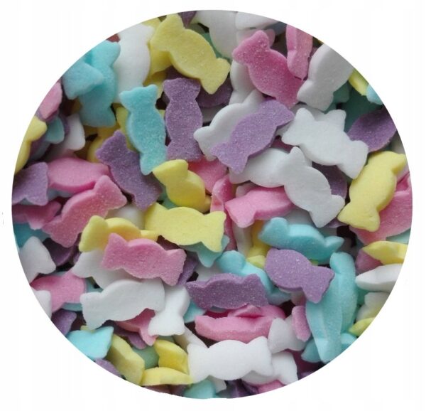 POSYPKA CUKROWA KONFETTI kolorowe cukierki - 50g