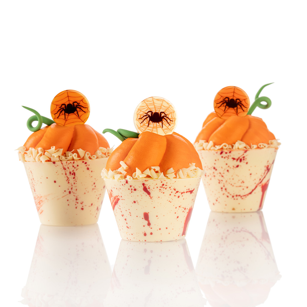 babeczki halloween czekoladki pająki 6szt