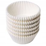 FOREMKI PAPILOTKI do muffinek 45x25 cm - białe 200szt