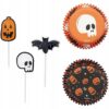 Wilton FOREMKI PAPILOTKI Halloween + Pikery 72szt