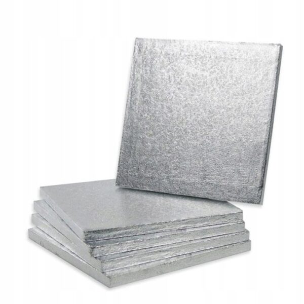Podkład Pod Tort SREBRNY GRUBY 1,2 - 20x20 Decora