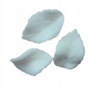OZDOBNE LIŚCIE CUKROWE 4 cm białe 10szt - obrazek 2