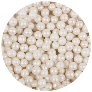 POSYPKA PEREŁKI CUKROWE białe 4mm 25g