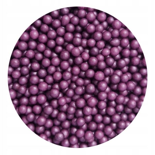 POSYPKA PEREŁKI CUKROWE fioletowe 4mm 25g