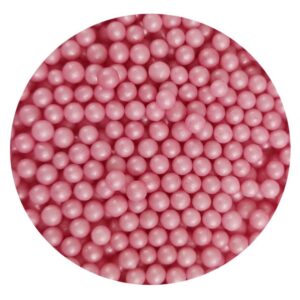 POSYPKA PEREŁKI CUKROWE PERŁOWE - różowe 4mm - 25g