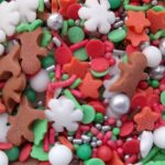 POSYPKA ŚWIĘTA MIX śnieżynki gwiazdki ciastki 50g